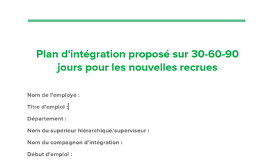 modèle fiche d'intégration nouveau salarié pdf