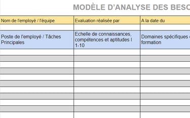 grille d'analyse des besoins de formation