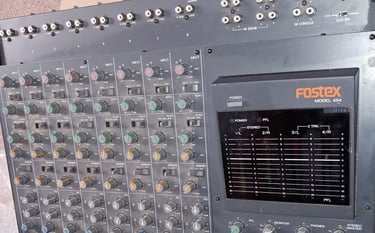 Fostex mixer sliders being repaired