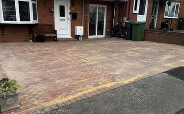 Block paving driveway in Worcester by B R Building and Landscapes