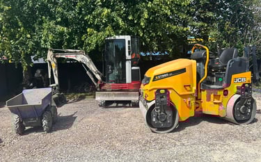 A selection of CMR Grab and Digger Hire’s plant machinery available in West Bromwich