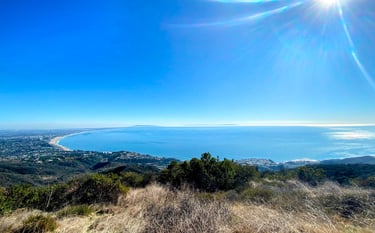 California Coastline, Los Leones Hiking Trail, Hiking in California