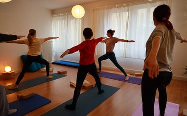 Lezione di yoga al Centro Armonia di Bellinzona