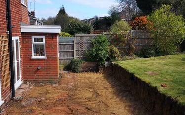Trenching and drainage groundwork in Oldbury