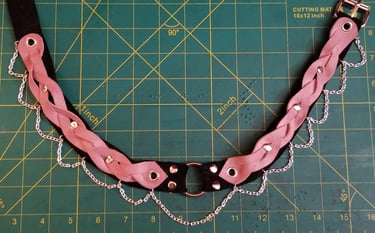 Pretty Pink Infinity Braid Collar