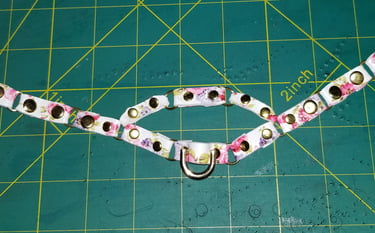 Vegan Leather White with Roses