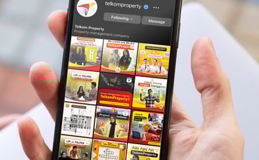 telkomproperty social media content design by emitr