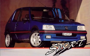 Brochure Peugeot 205 GTI Sport