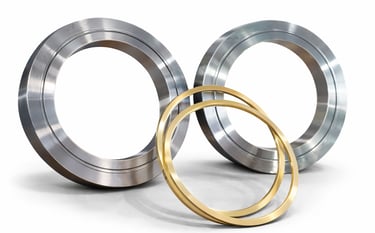 Bronze ring unit with integrated flange drawing no. 8.073565.F for rolling mill sleeve assembly
