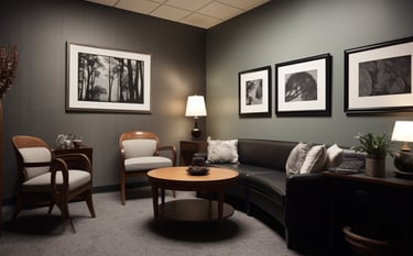 Clean therapy room 