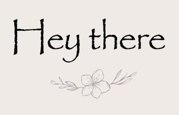 Hey there with flower icon