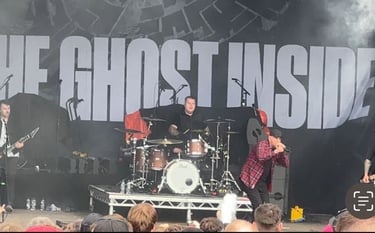 The Ghost Inside band performing concert