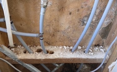 Water Damage inside wall