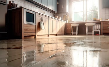water daamaged cabinetry insurance assessment
