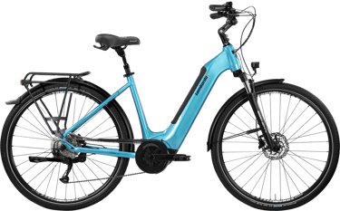 foto raffigurante una e bike lombardo azzurra