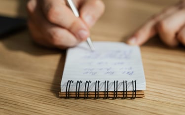 Séance de coaching individuelle avec carnet et plan d’action