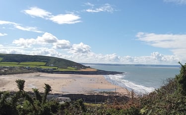 イギリスの砂浜 UK sightseeing sandy beach