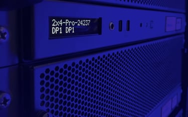 An image of multiple Disguise D3 Media Servers in use