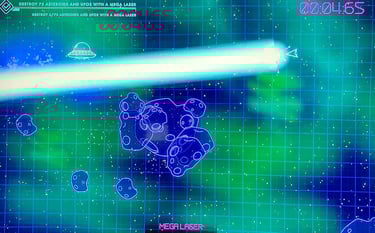 Asteroids: Recharged...Mega Laser!