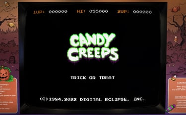 Candy Creeps Title Screen