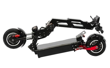 electric scooter folding device