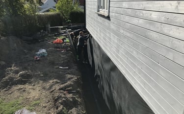 drenering rundt hus
