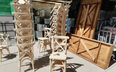 Sillas Y Mesas de Madera para Eventos Fiestas del Sol Mobiliario www.sillasymesasfiestasdelsol.com