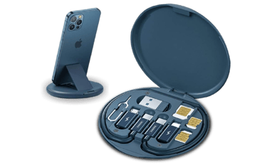 Multi-Functional Universal Data Cable Storage Box - Portable Mobile Phone Dock, USB C Hub Phone Char