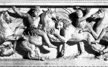 Η σαρκοφάγος του Μ. Αλέξανδρου που βρέθηκε στη Σιδώνα της Φοινίκης, Κωνσταντινούπολη, Αρχαιολογικό