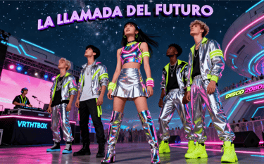 canción LA LLAMADA DEL FUTURO, disco dance, retro80. VRTHTBOX