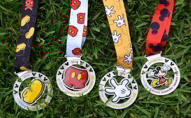2016 runDisney Virtual Summer Series Medals