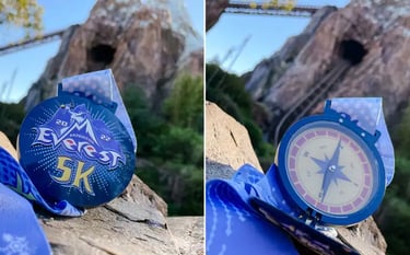 2022 runDisney Springtime Surprise Expedition Everest Challenge 5K Medal