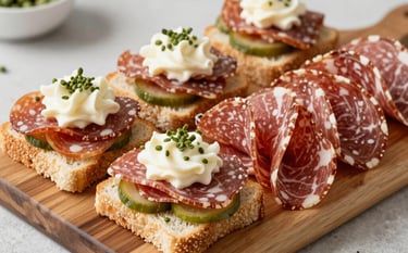 A cozy setup featuring a grazing board paired with a cup of coffee, highlighting the coffee color text theme.