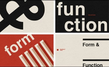 form & function text overly illustrating balanced home organizing