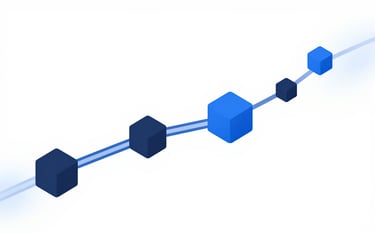 An abstract visualization of data flowing smoothly through a series of geometric nodes, representing high-utility Android software. Minimalist, professional style using #3E6F7F and #1A2E3C to convey reliability and seamless performance.