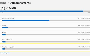 limpeza de arquivos temporários no windows 11
