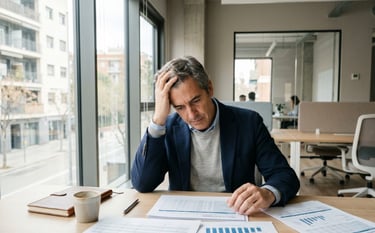 Fundador reflexionando sobre la necesidad de dirección operativa externa