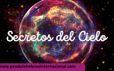 Póster del curso 'Cábala Avanzada y Péndulo Hebreo: Secretos del Cielo', con un diseño místico de fo