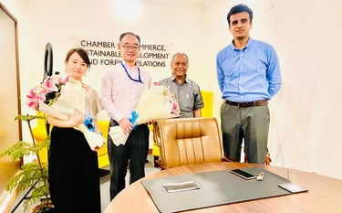 Mr. Katsuhiro Takashi of Kuraray at Chamber India