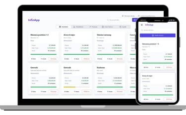Aplicación para llevar el inventario y las finanzas del negocio.