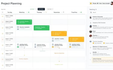Project timeline and checklist showing 8-week product launch roadmap with completed milestones