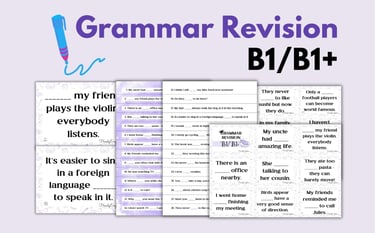 Present Simple, Past Simple, Questions, Used to, Be going to, First Conditional, Second Conditional