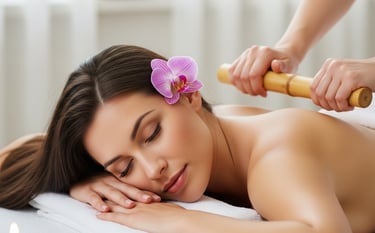 Massagem em Bambú
