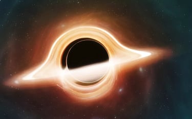 Light from behind a black hole