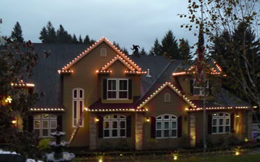 Near Lexington Holiday lighting setup