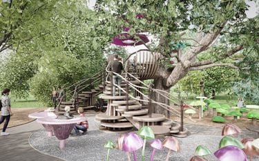 India Aspin Treehouse Kew Gardens Design Competition Amy Jenkins Smith fungi