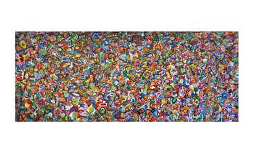 Untitled, oil on canvas, 200x450cm