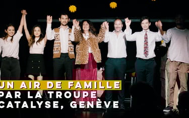 a group of people standing on a stage