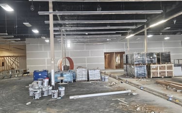 a warehouse like structure with a lot of boxes and boxes