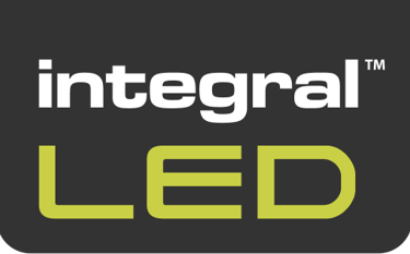 Integral LED Logo by Best LED Panels - white and green text on lozenge type logo